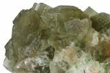 Green Cubic Fluorite Crystal Cluster - Morocco #164555-2